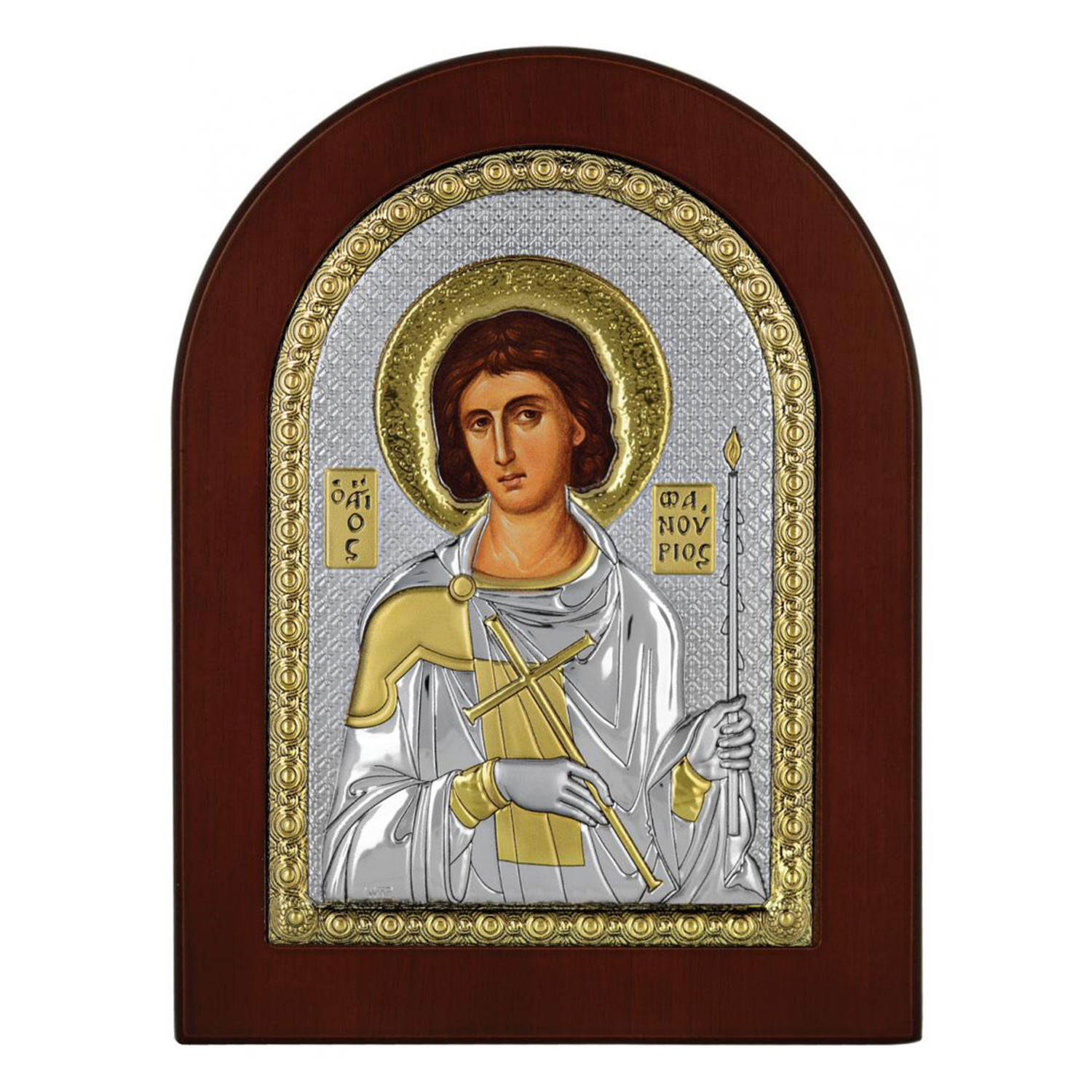 Ασημένια Εικόνα του Αγίου Φανουρίου MA-E1139-X img